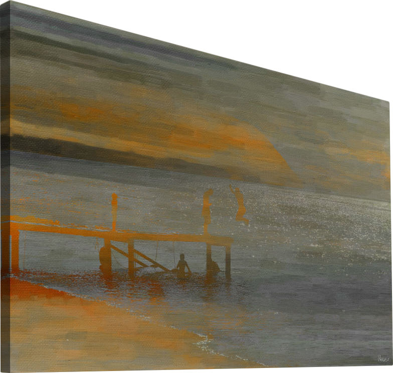 Parvez Taj - Wrapped Canvas Painting, 101cm H x 152cm W