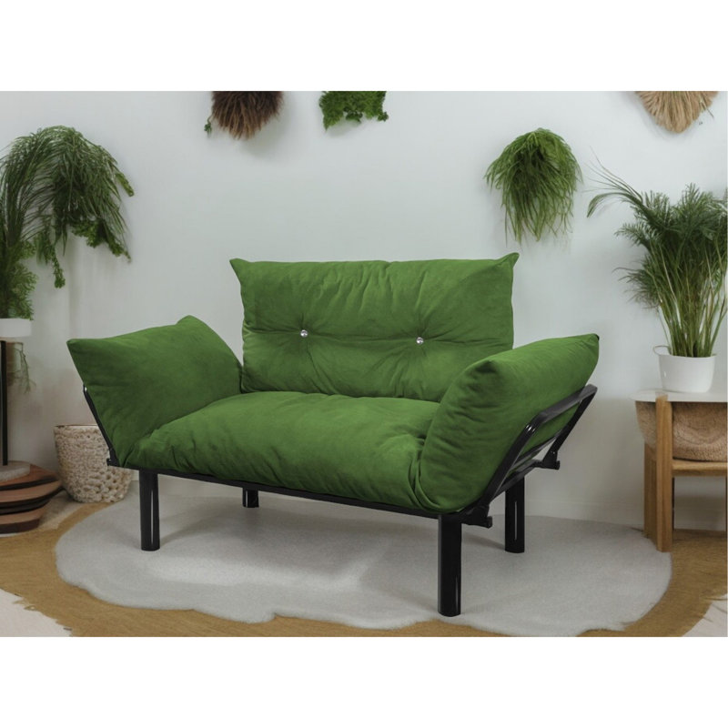Causeuse Ewald, Tissu vert