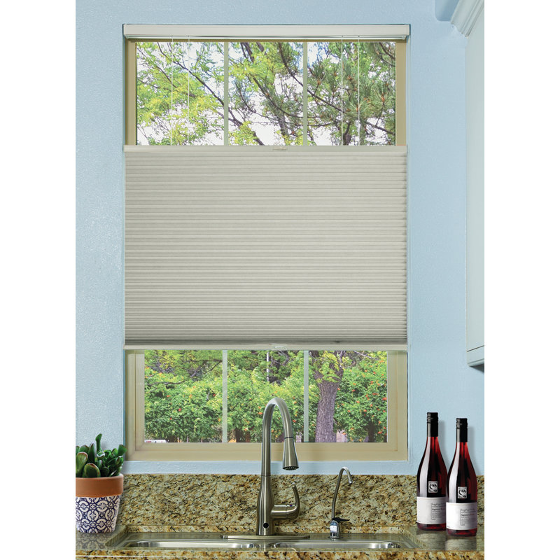 Cordless Blackout Cellular Shade, 31"W x 48"L, 72"L, Winter White