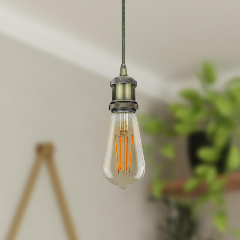 Annahy 1 - Light Single Pendant, Green Brass