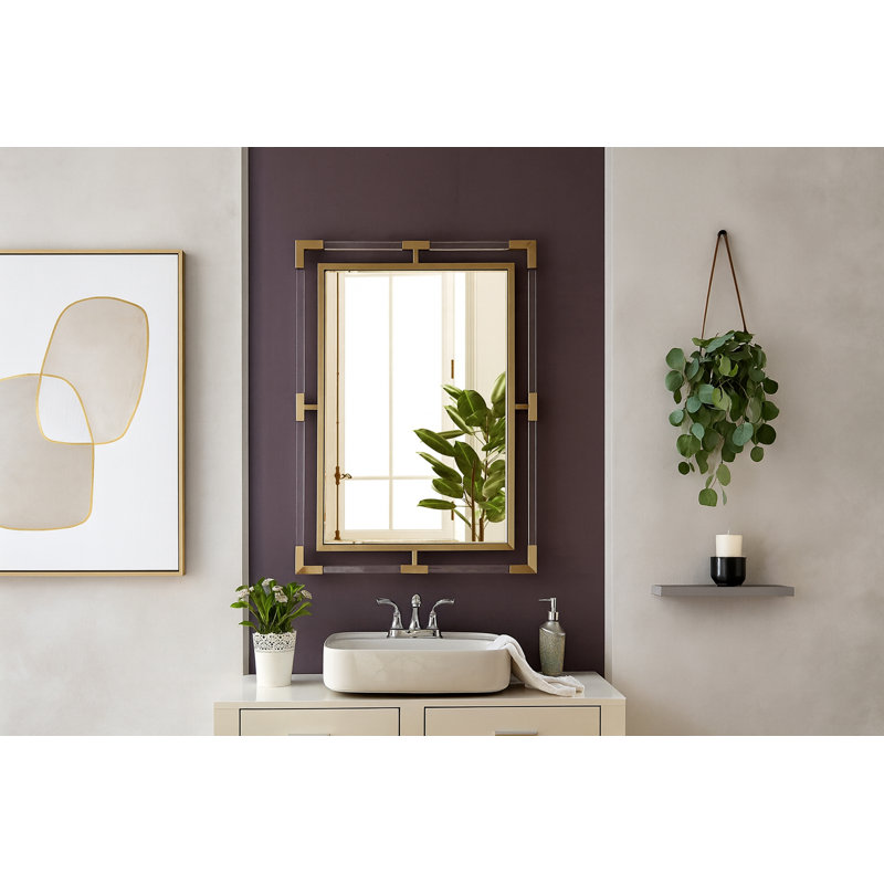 Miroir décoratif Ingimar, Or brossé