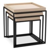 Side Table Léonard Matte Black Finish