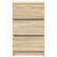 Bedside Cabinet With 3 Drawers 39X35x65 Cm-1950791846