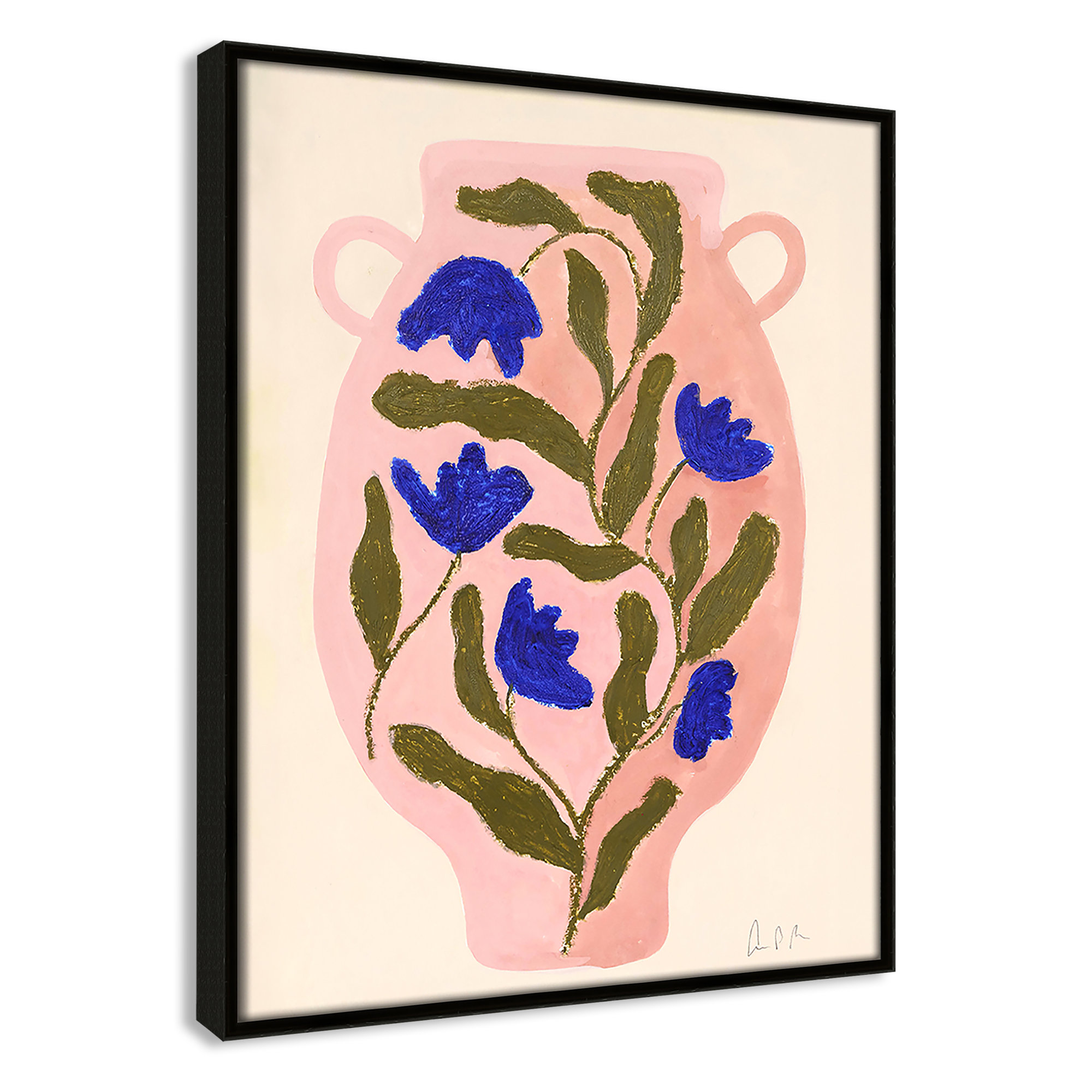 Vase No. 01 Print by Camilla Bergqvist, 15.5" H x 12.5" W, Espresso