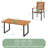 Patio Dining Set With Solid Wood Table Top