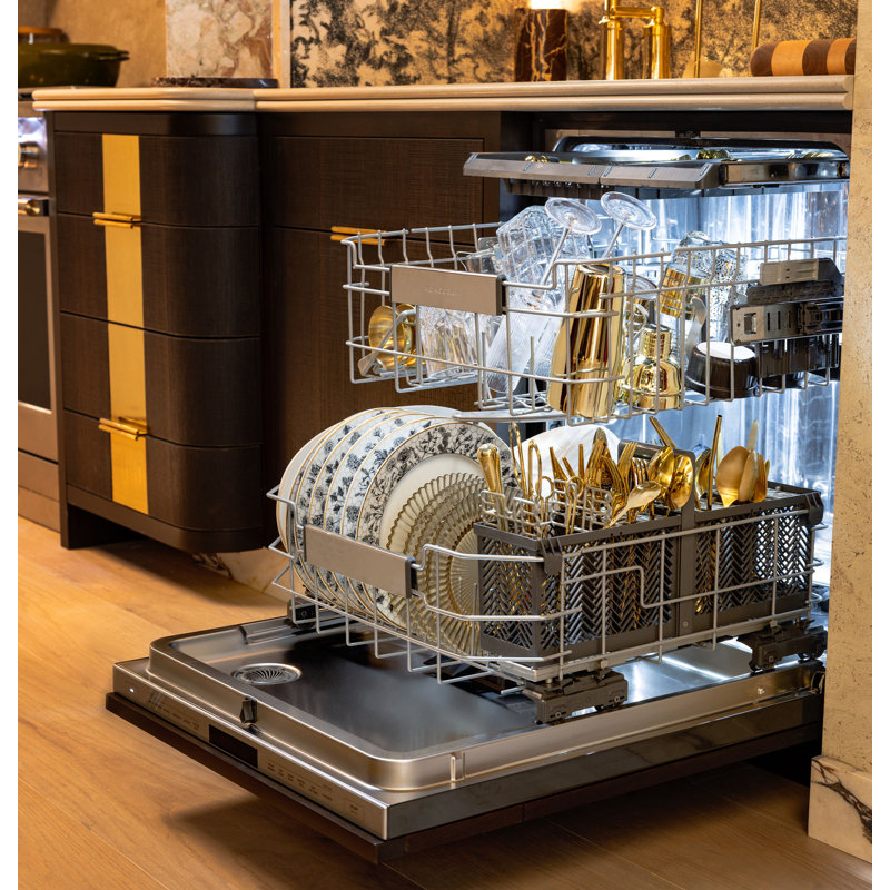 Monogram 24" Premium Fully Integrated Dishwasher, Designer Brass
