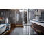 Tela Gray 7.75" x 23.38" Decorated Glass Tile