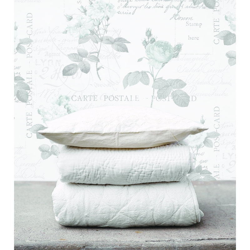 Anthologie 10m x 53cm Matte Wallpaper Roll, Grey/Green