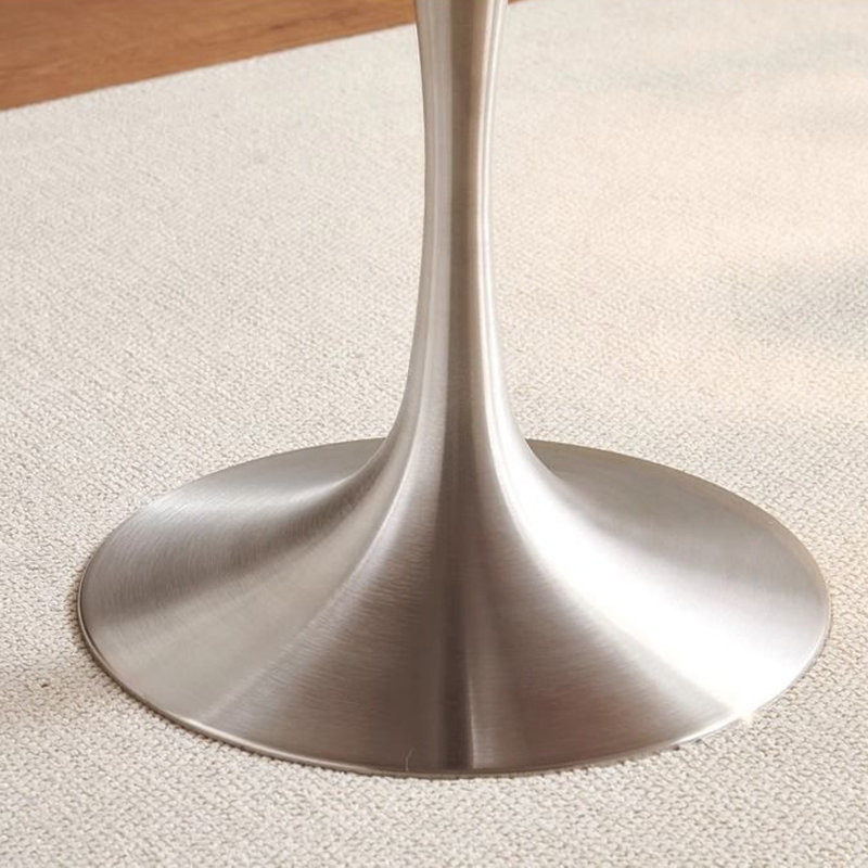 Round vintage dining table, 29.53"H x 51.18"L x 51.18"W