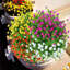 4 paquets de fleurs artificielles pour l'extérieur, fausses plantes, arrangements floraux, vase de jardin, décor-86816976