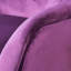 Chaise rembourrée en velours fuchsia de style Mid-Century confortable et confortable