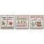 «Santa's Favorite Sugar Cookies», ensemble de 3 impressions sur toile-1248542918-1248542924-1248542925