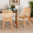 Kinnard Japandi Mahogany and Rattan Dining Chair
