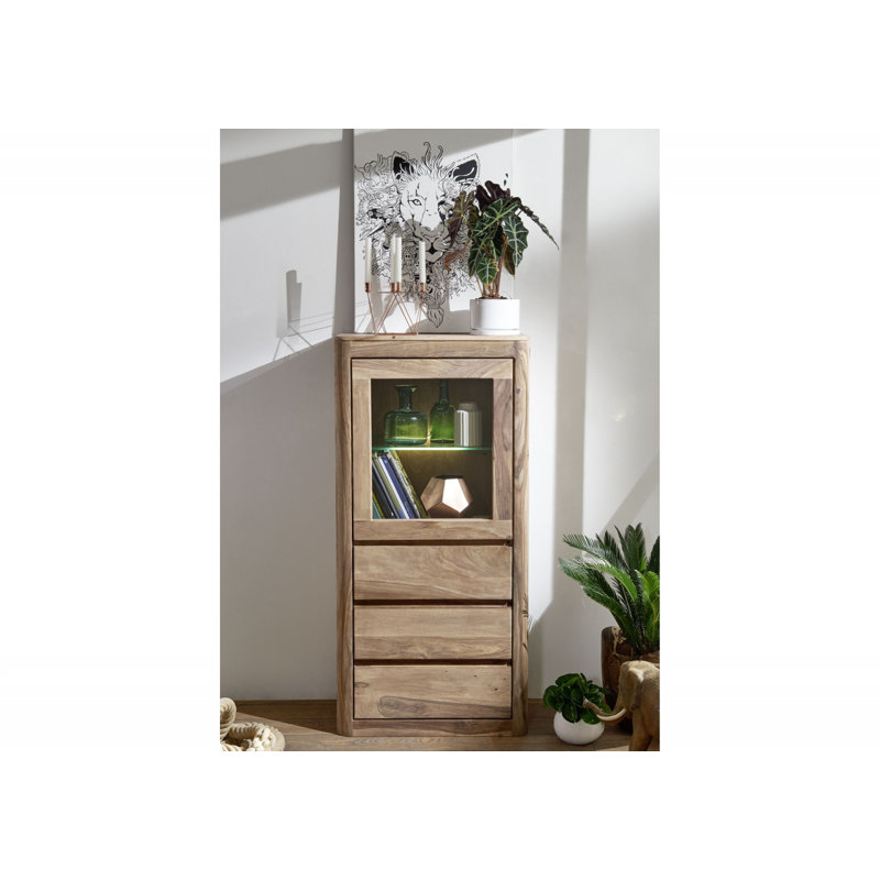 Toronto Display Cabinet, Smoked Cherry