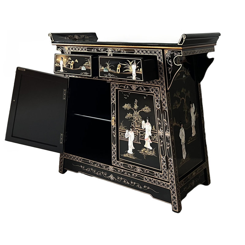 Mother of Pearl Hand Painted Combi Chest Cabinet
