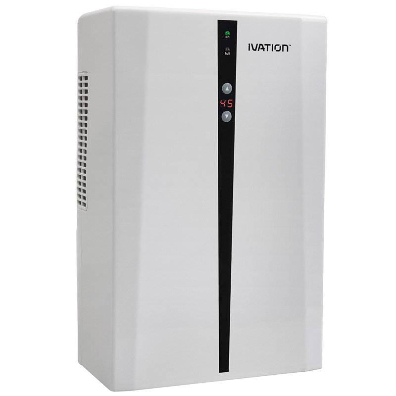 Déshumidificateur 1,56 pi. déshumidificateur ivation 100 pinte avec humidité automatique