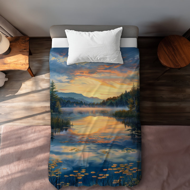 Fluid Turquoise Duvet Cover | Stylish Home Decor Essentials
