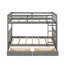 Lit superposé simple au-dessus de simple avec échelles et deux tiroirs de rangement (gris)-1698174186