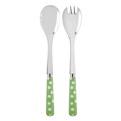 Sabre Paris - Salad Cutlery Set White Dots
