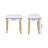 Tabouret de coiffeuse en bois massif Bob