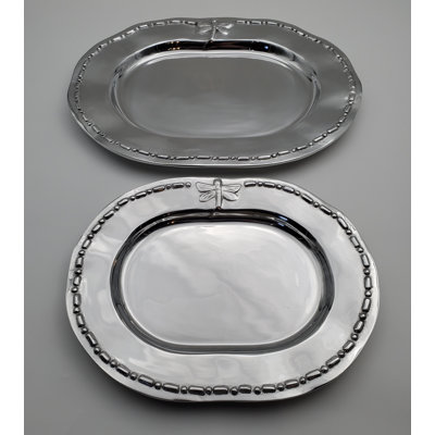 Pewter Tray - Set of 2