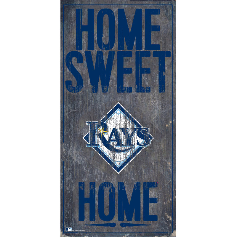 « home doux home », impression sur bois, Rays de Tampa Bay