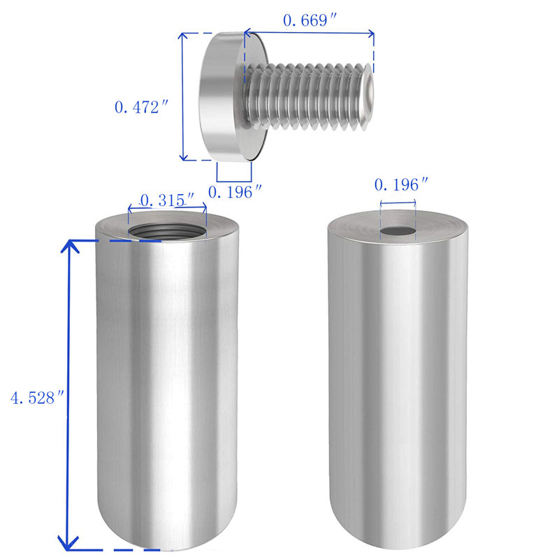 Quincaillerie de fixation pour verre Fixtisisplays®Dvertisement Nails