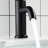 ADA Compliant Single Hole Bathroom Faucet - 6.57" High Stainless Steel Waterfall Faucet-118546138