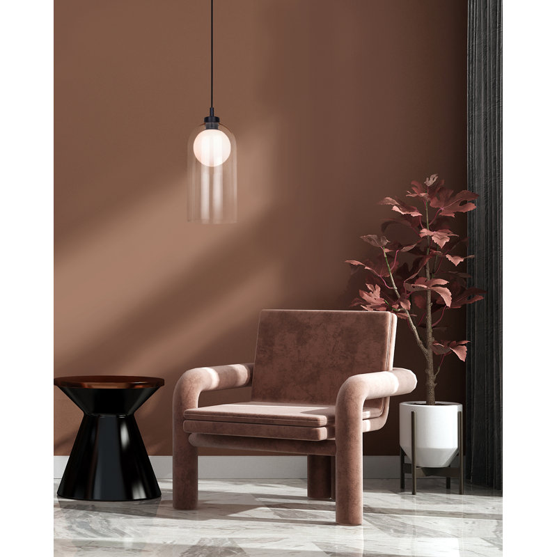 Kathrynn 1 - Light Matte Black Single Pendant