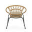 Chaise de patio avec coussin Cece