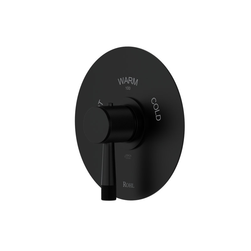 Amahle 3/4" Thermostatic Trim without Volume Control, Matte Black