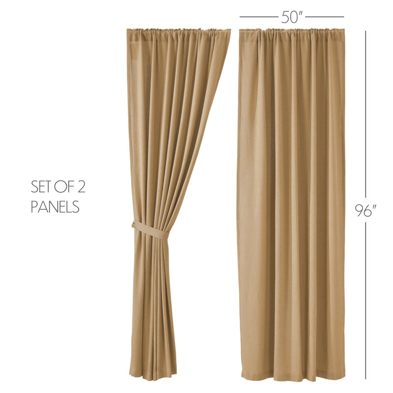 Paire de rideaux obscurcissant 100% coton Vinney