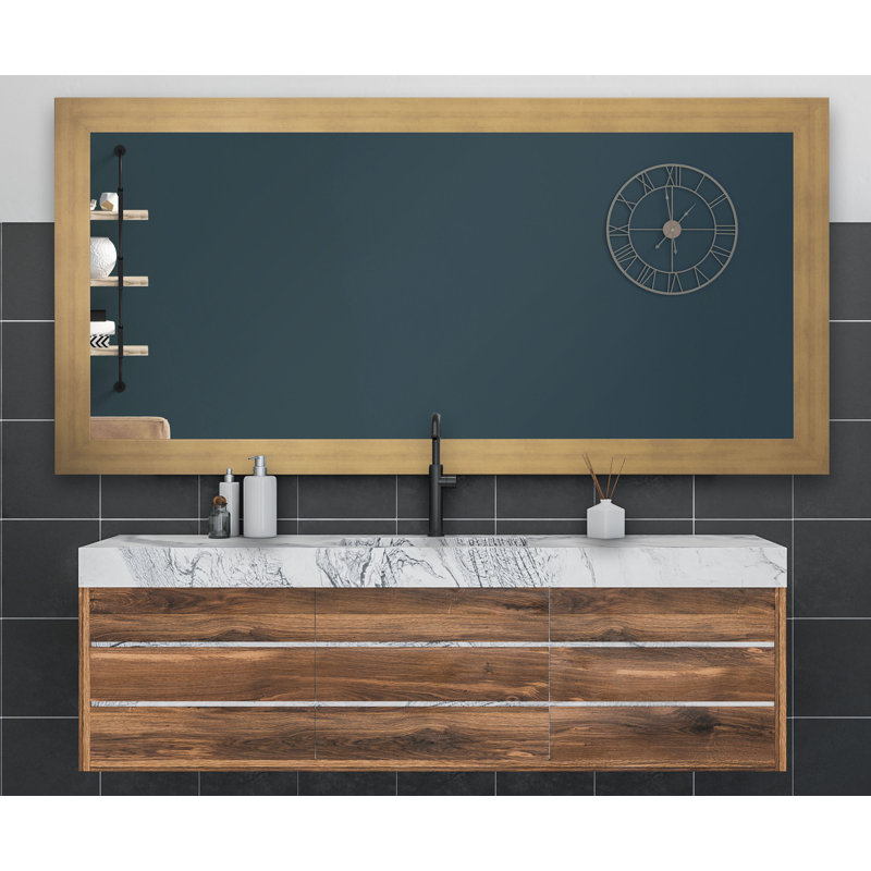 Miroir de salle de bain Kozan, 31 po x 65 po