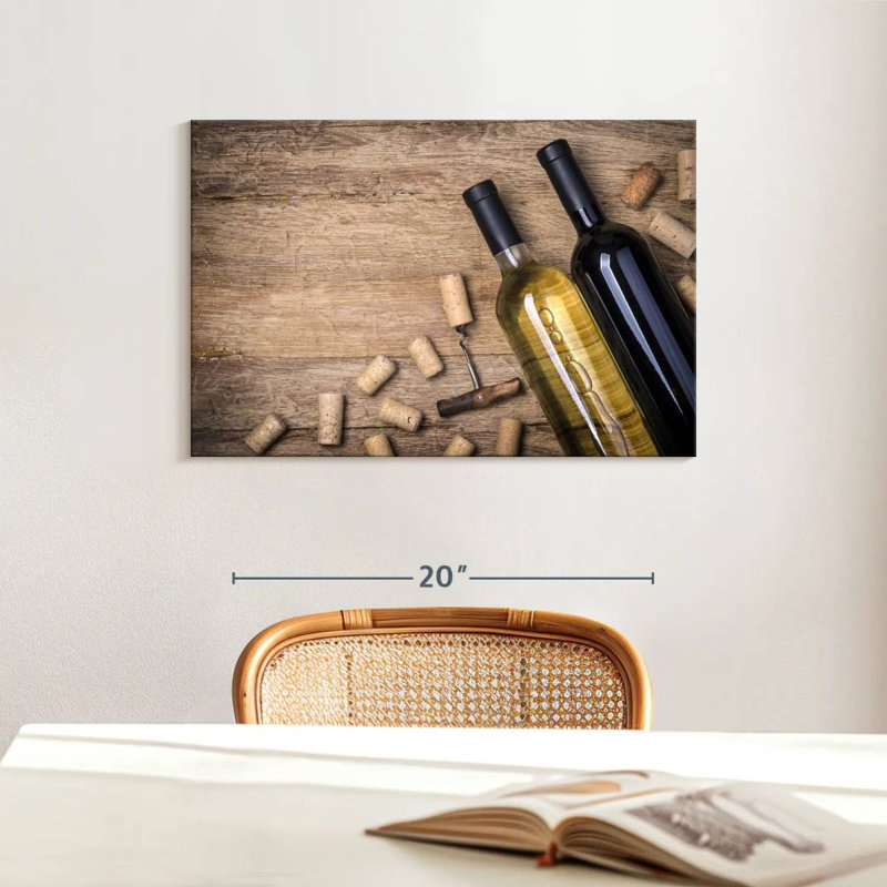 Yarlin Red And White Wine, 16" H x 24" W