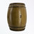 Drum shape patio table with storage-1114689182