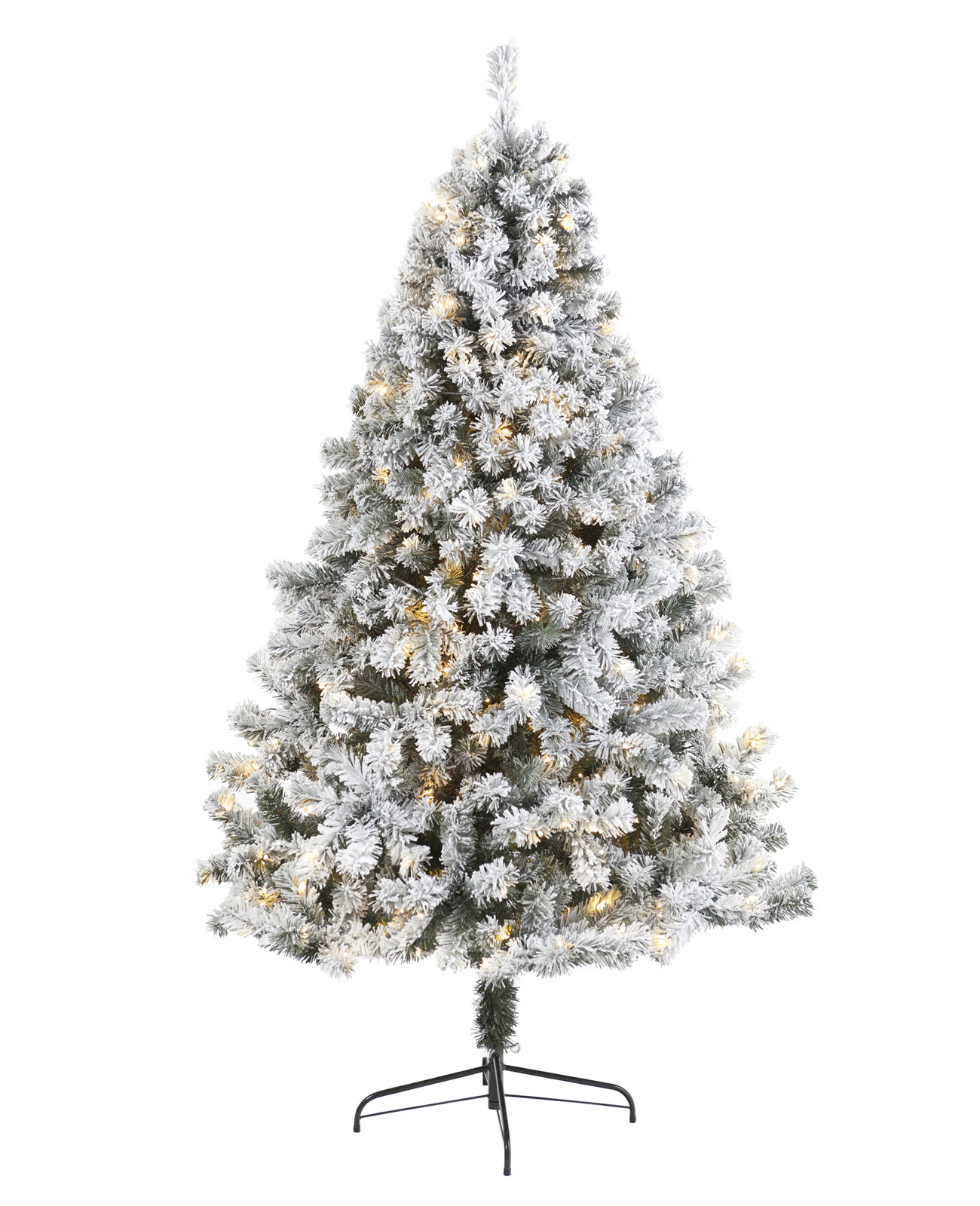 Lighted Artificial Christmas Tree, 7' H