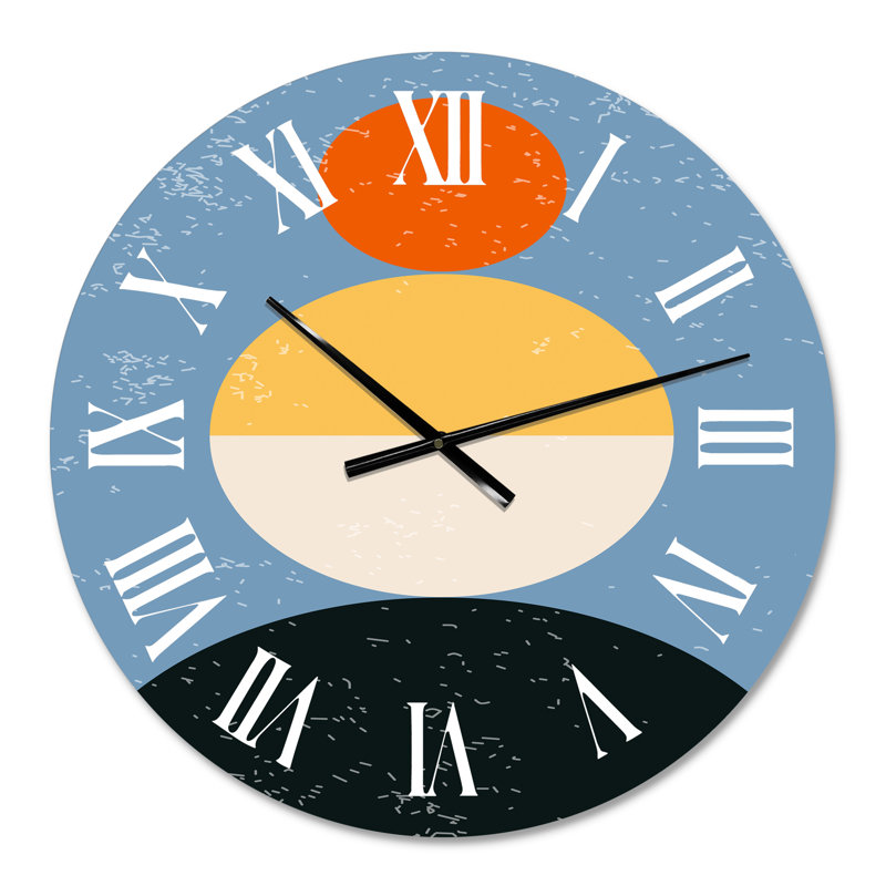 Minimal Compostions géométriques de formes élémentaires XXVII - Horloge murale moderne, Petit