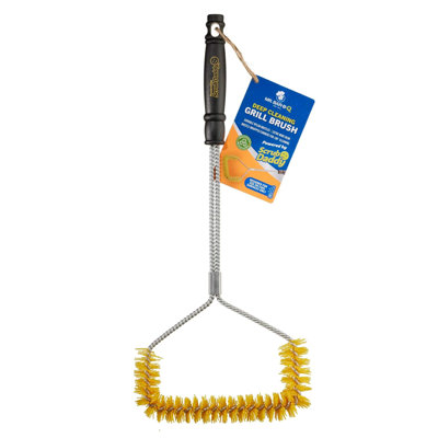 Mr BarBQ UShaped Grill Brush Powered by Scrub Daddy