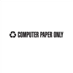 Rubbermaid Commercial Products Decals 1'' H x 8'' W
