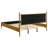 Light Brown Eastern King Panel Platform Bed