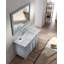 Ensemble de meuble-lavabo de salle de bain simple avec miroir 49 po Hamil-27063435