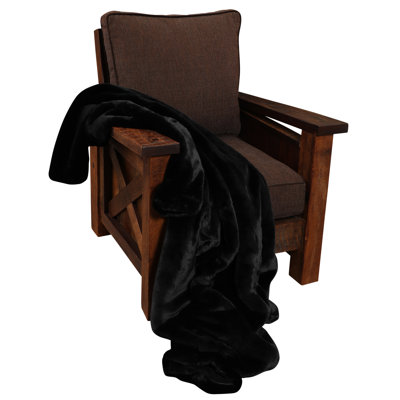 Jeté Wooded River Black Bear - 60 x 72