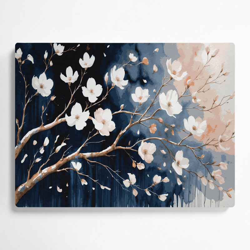 Art mural en métal Botanical Dogwood Branches, H 8 po x l 10 po