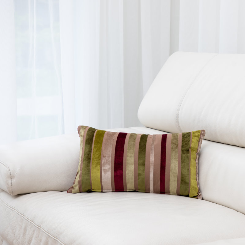 Housse de coussin rectangulaire et insert, Vert