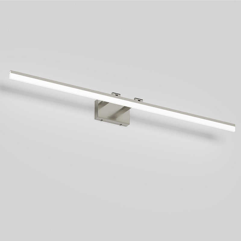 Éclairage pour meuble-lavabo de bar 1 lumière DEL à intensité variable 32 W, 54,72 po de largeur, Nickel, 5500 Kelvin