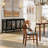 63" Carved Buffet Cabinet With Mirrored Door Set Of 2-1463521338