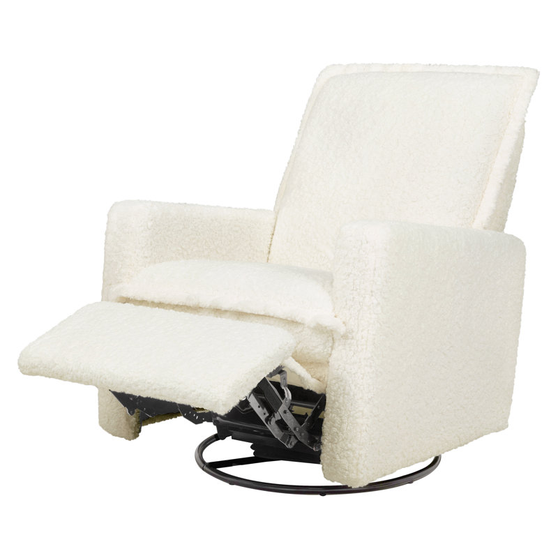 Cali Flange Recliner and Swivel Glider, Cream