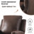 31.1''  Wide Classic and Overstuffed Soft Faux Leather Push Back Recliner with Nailhead Trims-1591826226