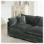 Canapé modulaire en U super moelleux réversible à 3 places en chenille gris avec 3 repose-pieds-985207793