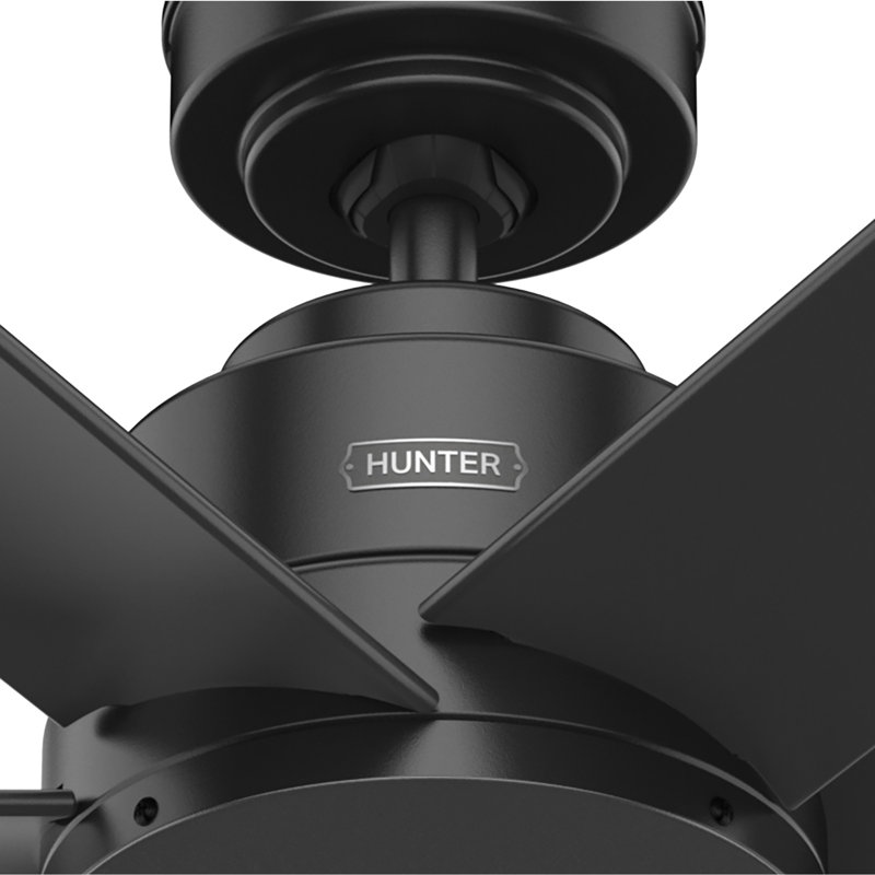 Kennicott Matte Black 52" Industrial 6-Blade Ceiling Fan